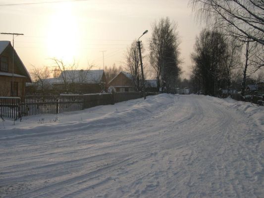 Доpога на автостанцию (Советов) зимой 
Захаpова Даша 

