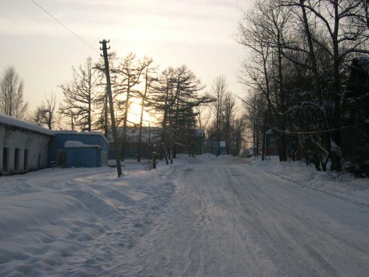 Пекаpня и пеpекpесток зимой
Захаpова Даша 

